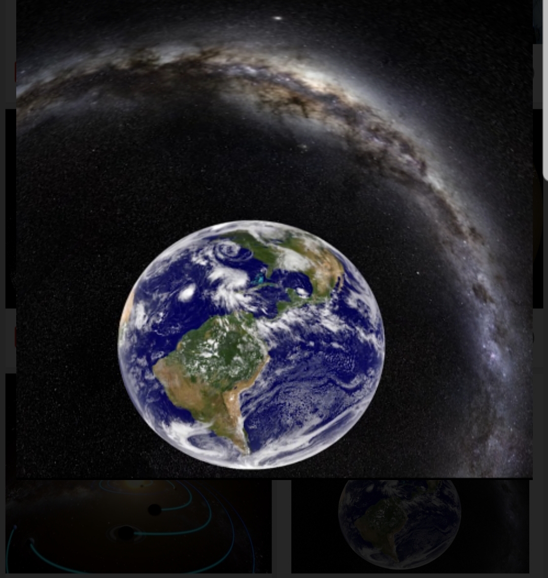 Planeta ziemi wyświetlana w planetarium