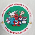 Naklejka klubowa w kolorze zielonym ,,Drużyna Kangura".