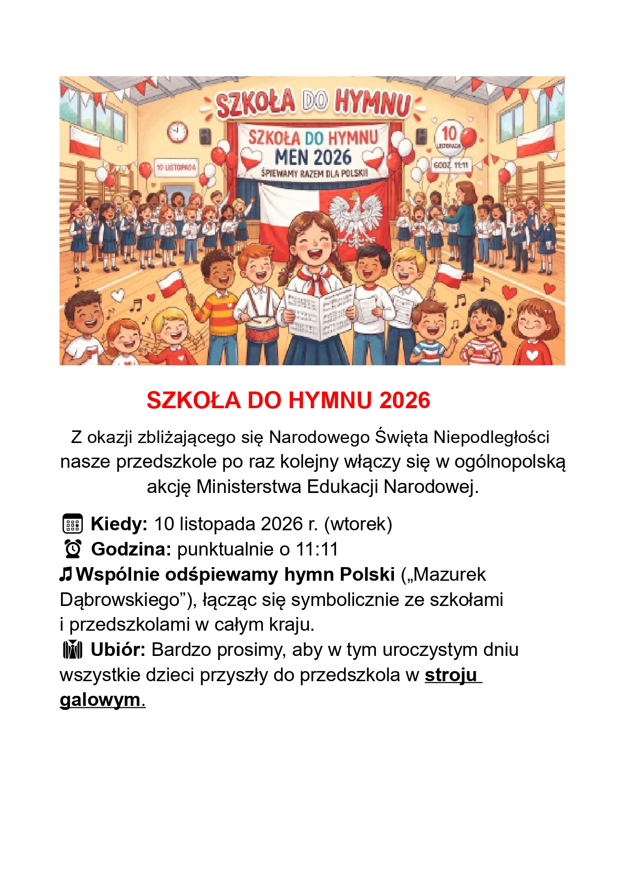 SZKOŁA DO HYMNU